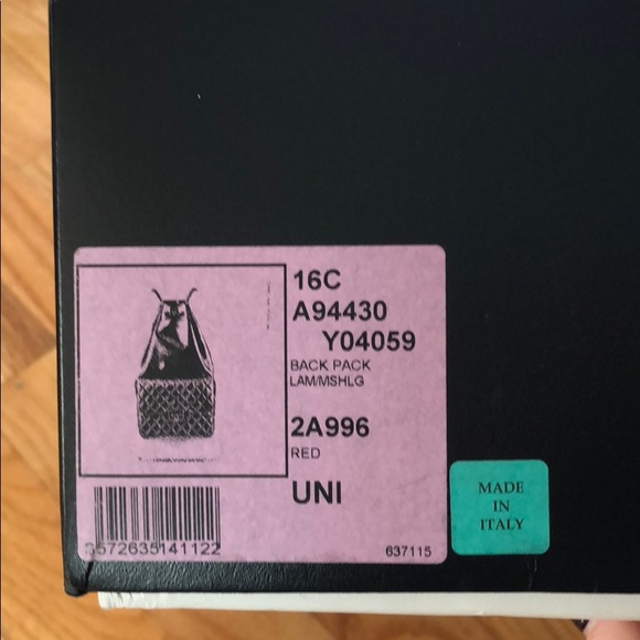 CHANEL Bag Red Classic Lambskin Backpack CC Chain - Picture 5 of 5